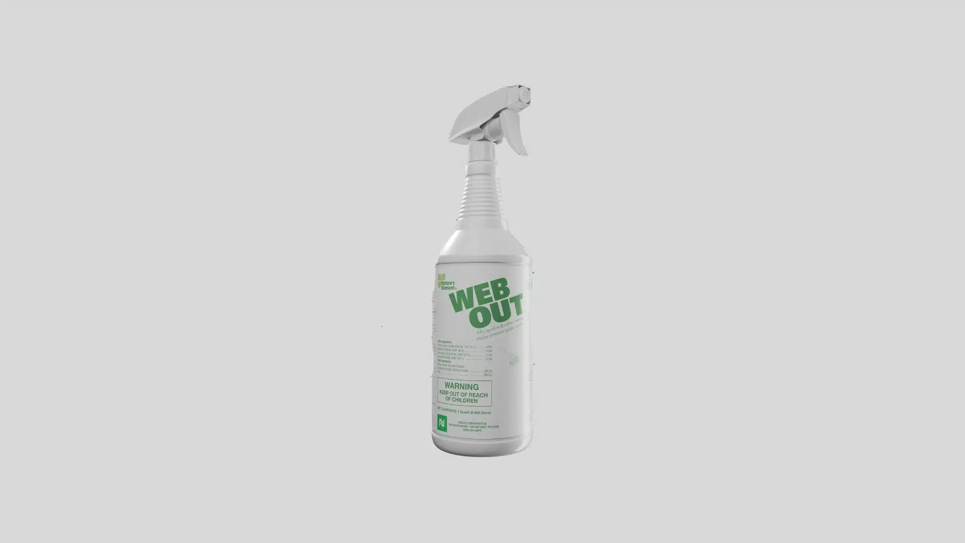 nisus web out cobweb eliminator spray bottle for removing spider webs indoors