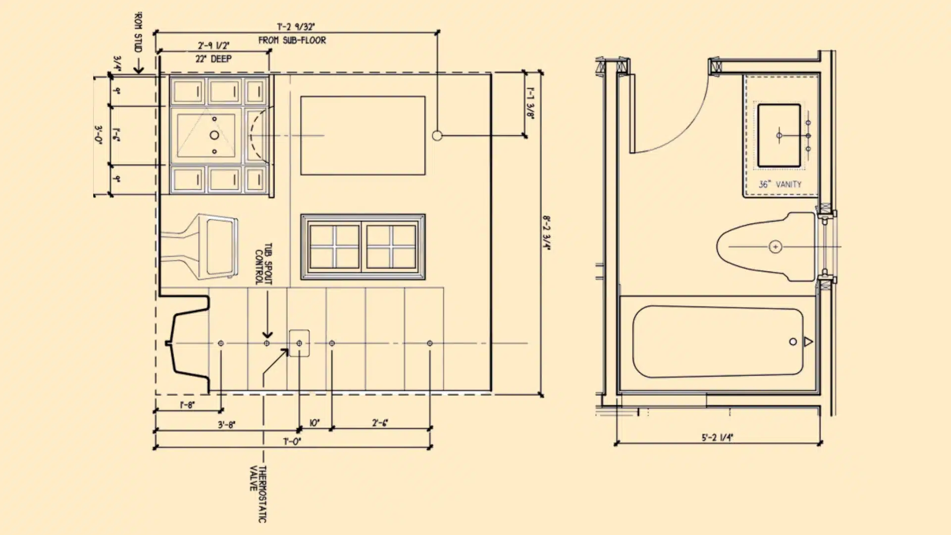 ada adapted 5x8 residential bathroom floor plan