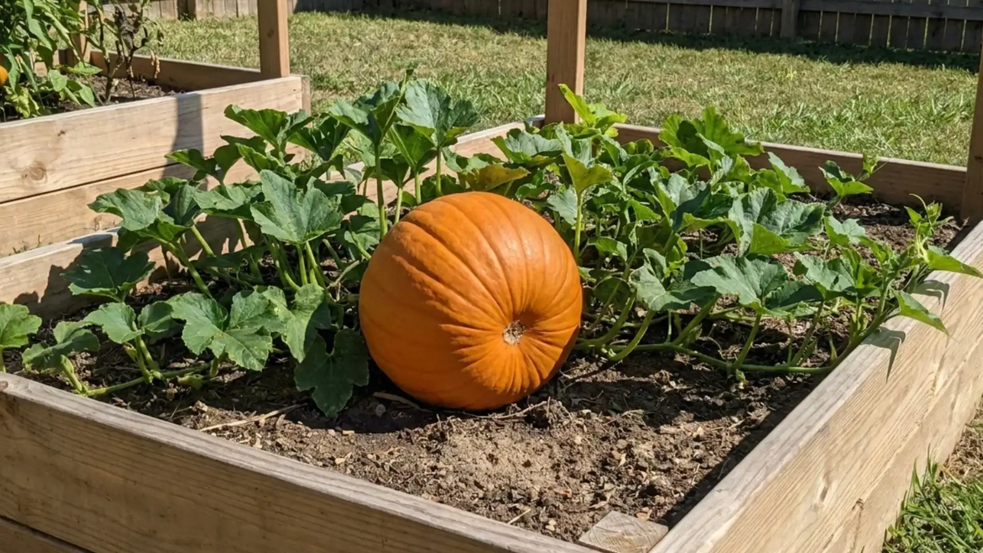 spirit pumpkin small hybrid with compact bush-type vines