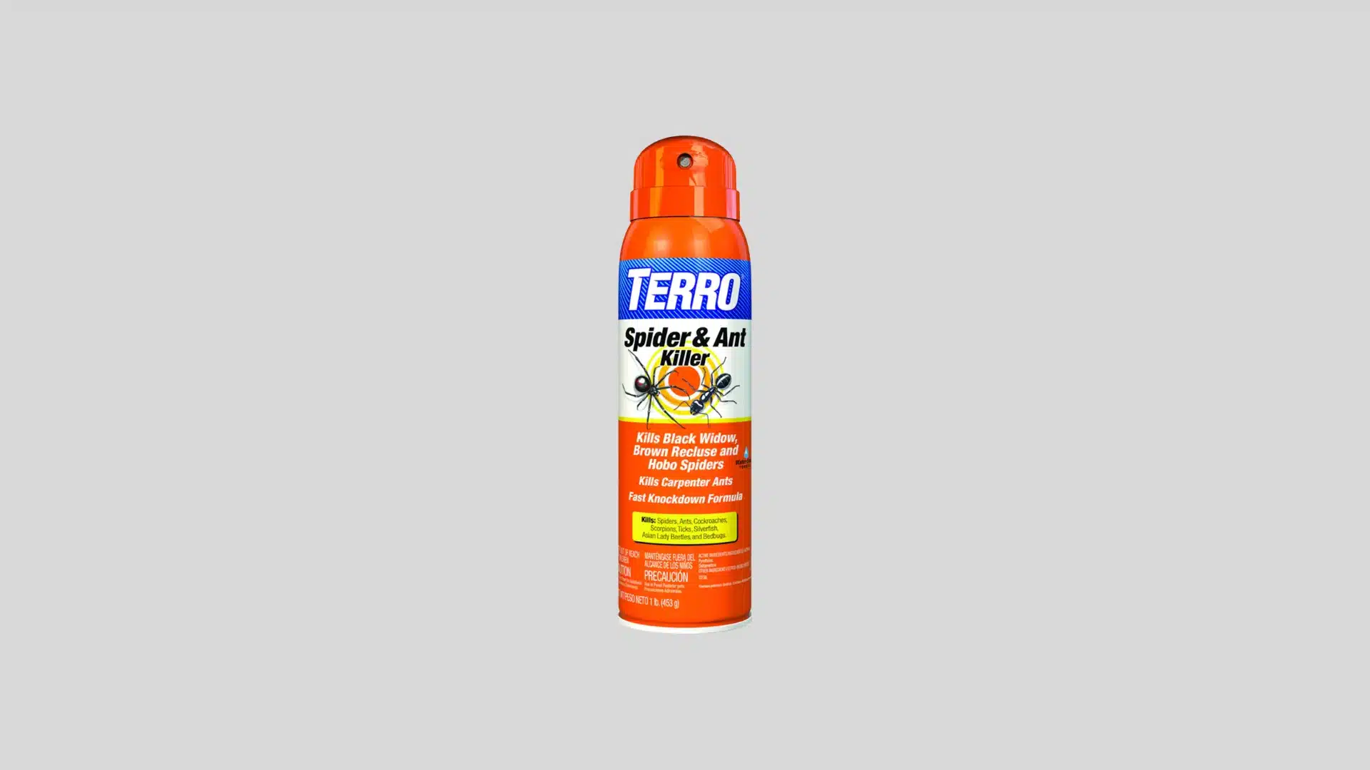 terro spider and ant killer aerosol spray bottle for quick pest control treatment