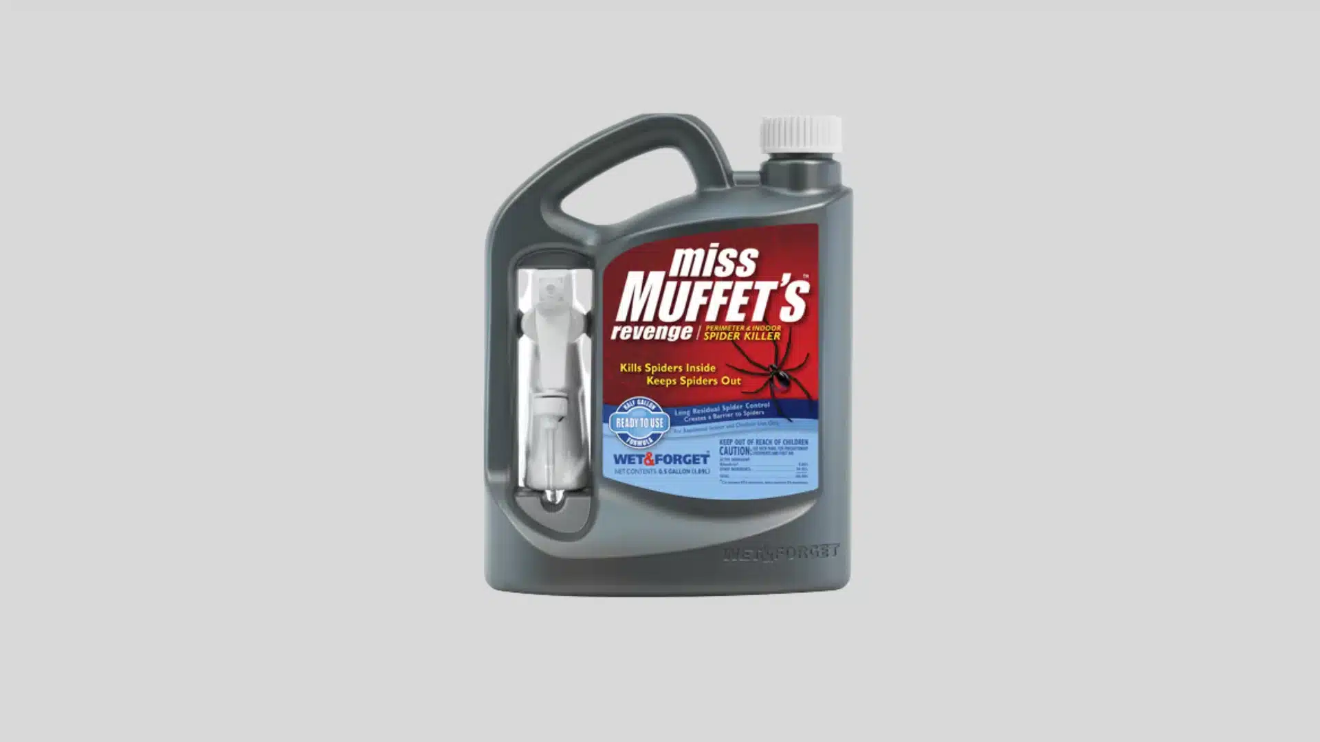 wet and forget miss muffet’s revenge spider killer for indoor and outdoor use