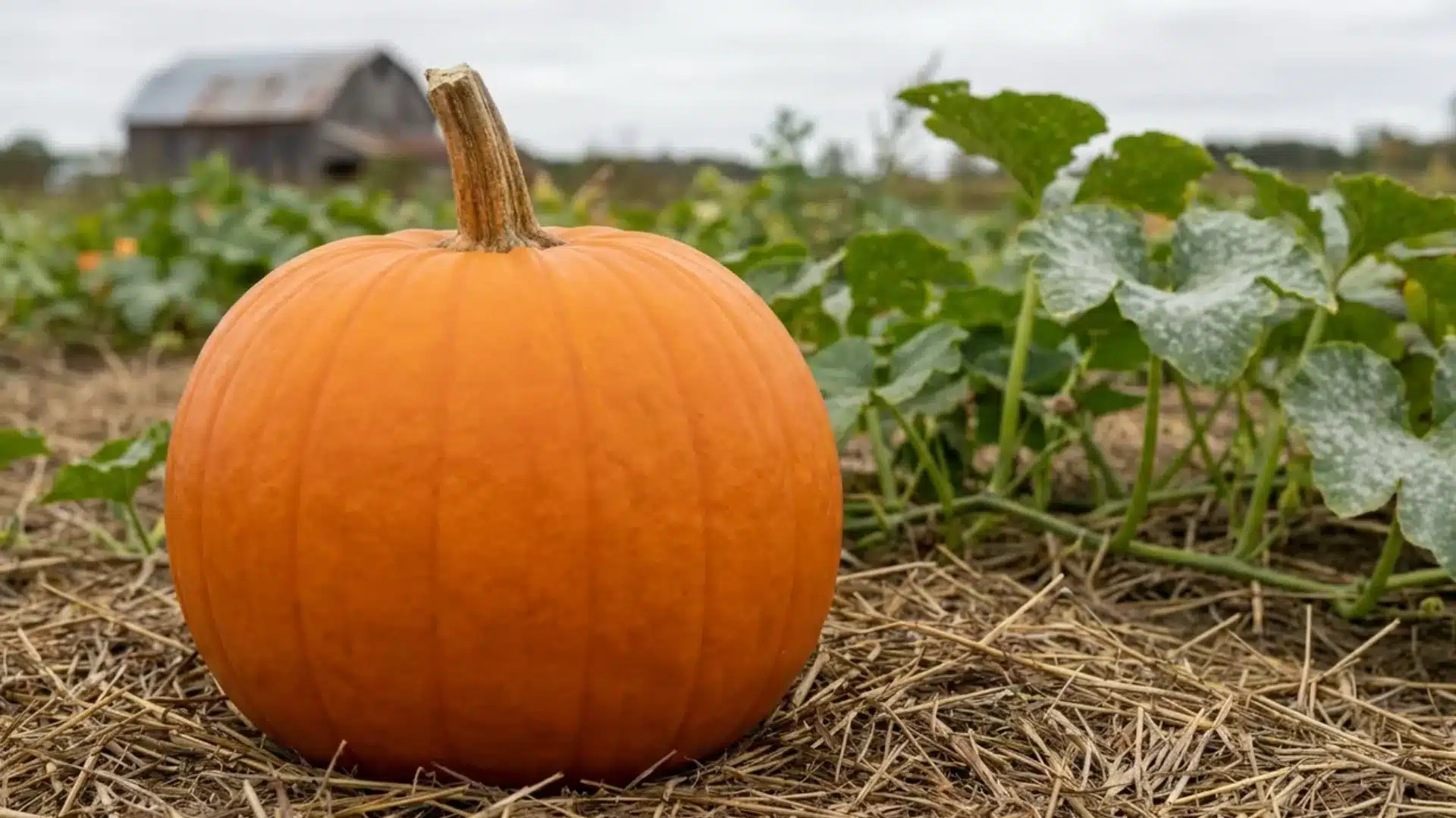 wolf pumpkin rounded shape with even orange color