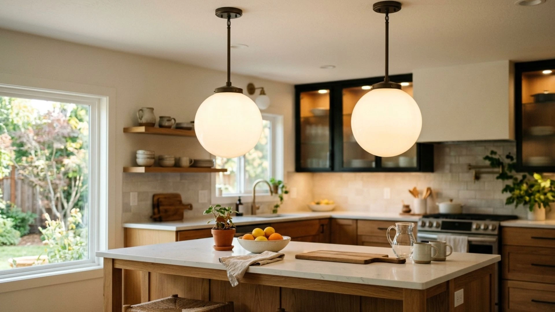 choose milk glass orbs pendants
