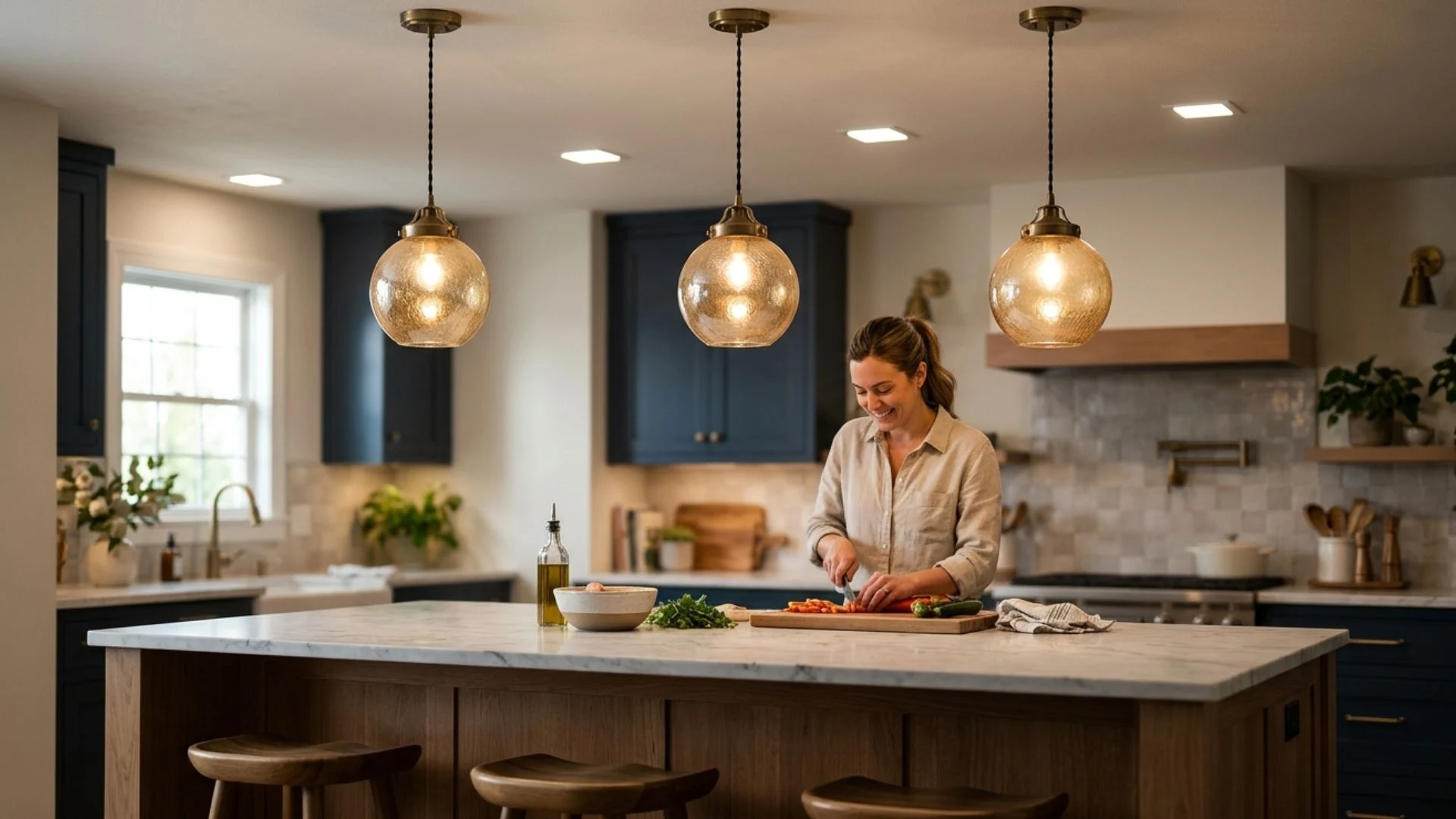 install smart color changing island lighting