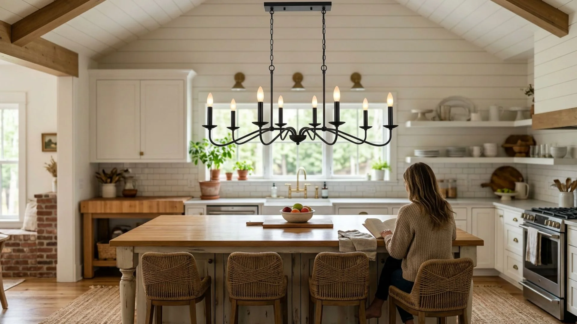 choose a candle style linear chandelier